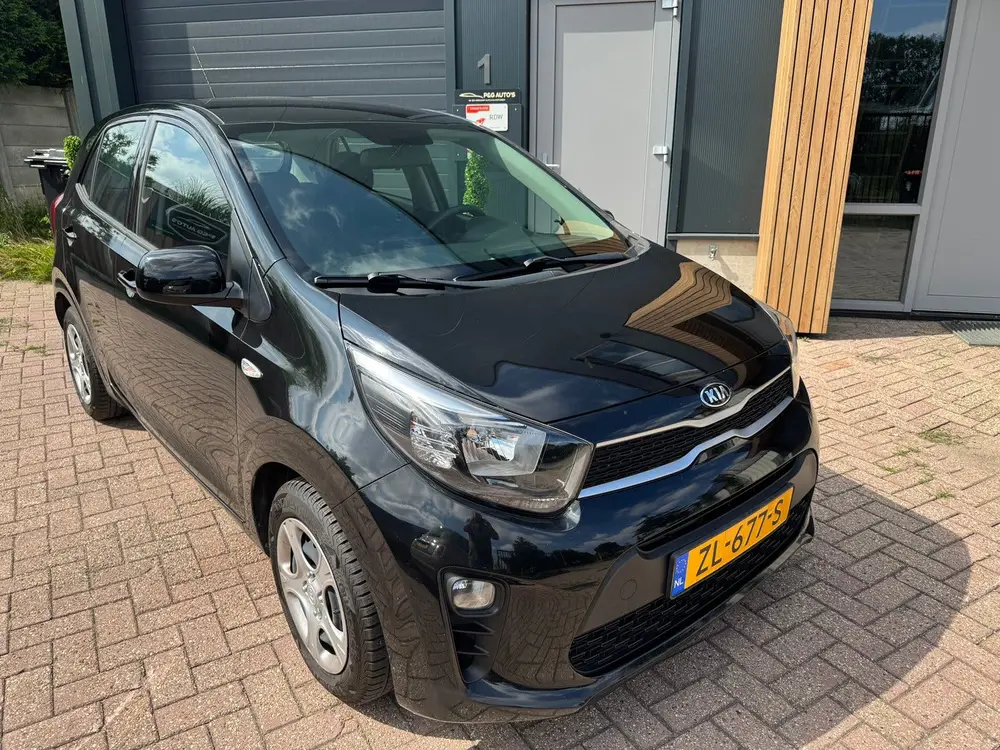 Kia Picanto 1.0CVVT  economy plus line 2019 zwart methaliek uit 2019, foto 2