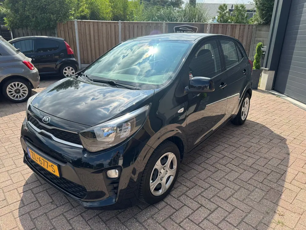 Kia Picanto 1.0CVVT  economy plus line 2019 zwart methaliek uit 2019, foto 4