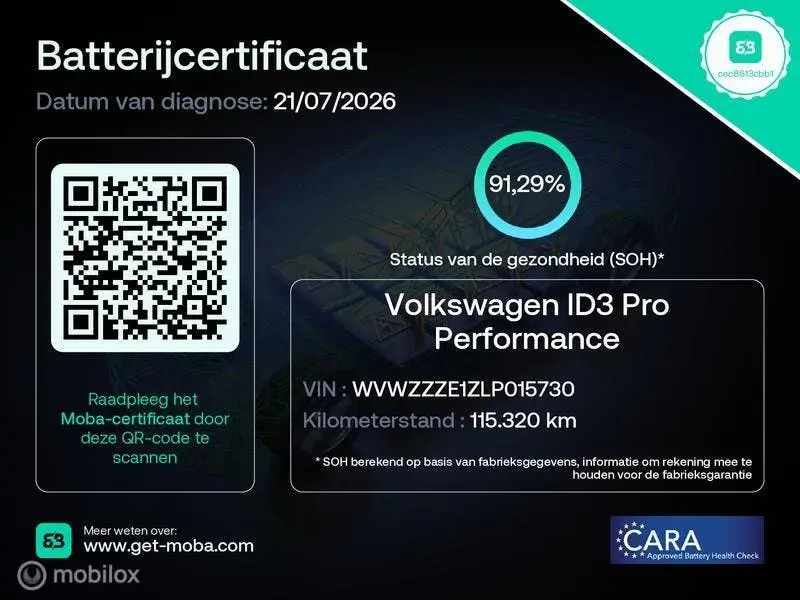 Volkswagen ID.3 First Plus 58 kWh SOH 91,29% MATRIX LED VERL uit 2020, foto 8