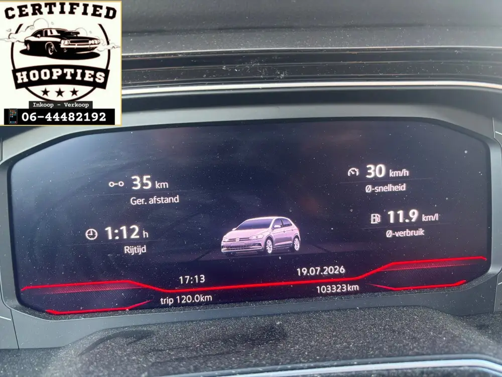 Volkswagen Polo 2.0 TSI 200pk 6-DSG 2019 Zwart FULL OPTION ! uit 2019, foto 11