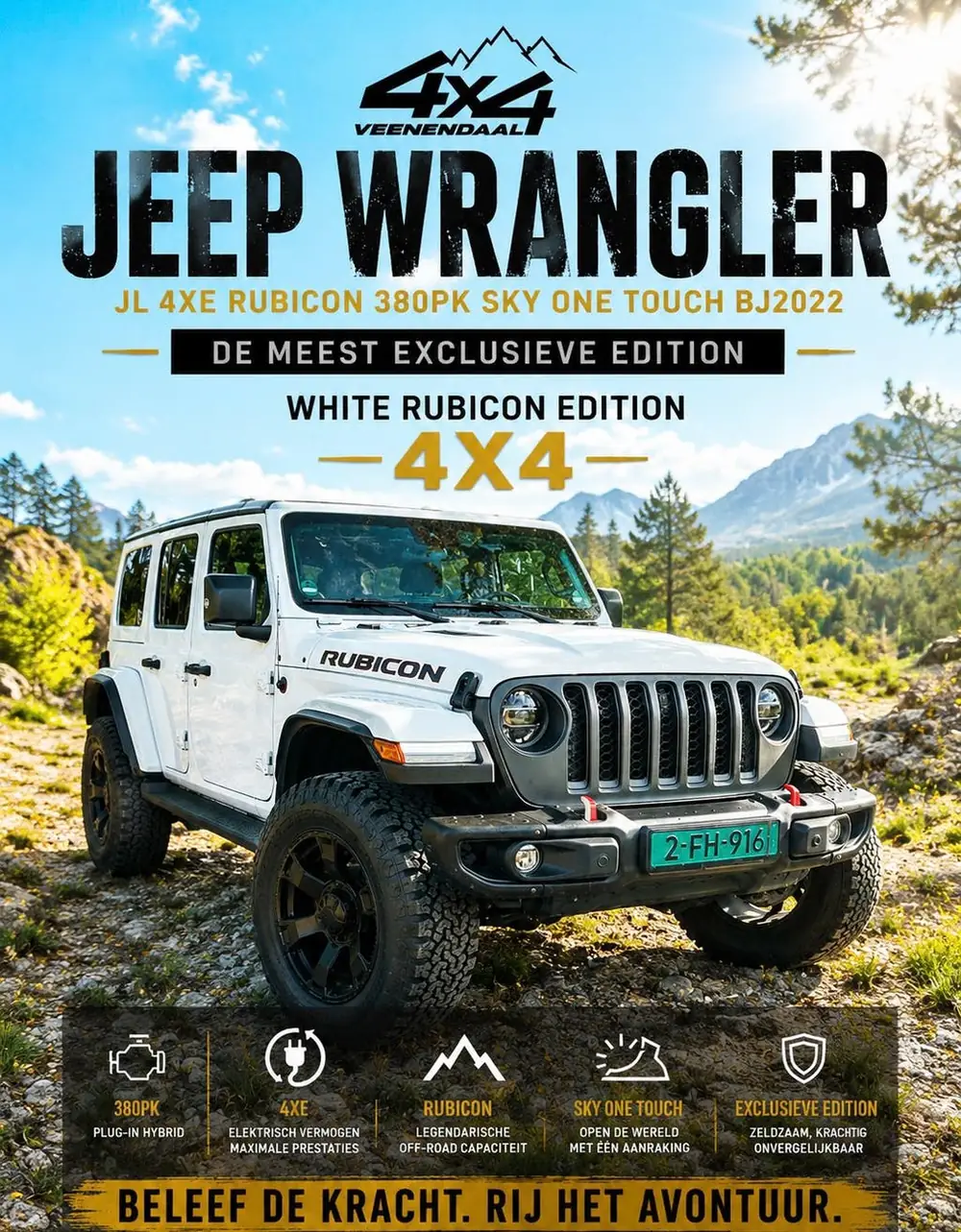 Jeep Wrangler ‼️GERESERVEERD‼️JEEP WRANGLER JL 4XE 380PK RUBICON ‼️ uit 2022, foto 3