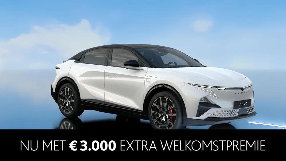 Alpine A390 GT | Blanc Topaze | Pack Driving: Active Driver uit 2026