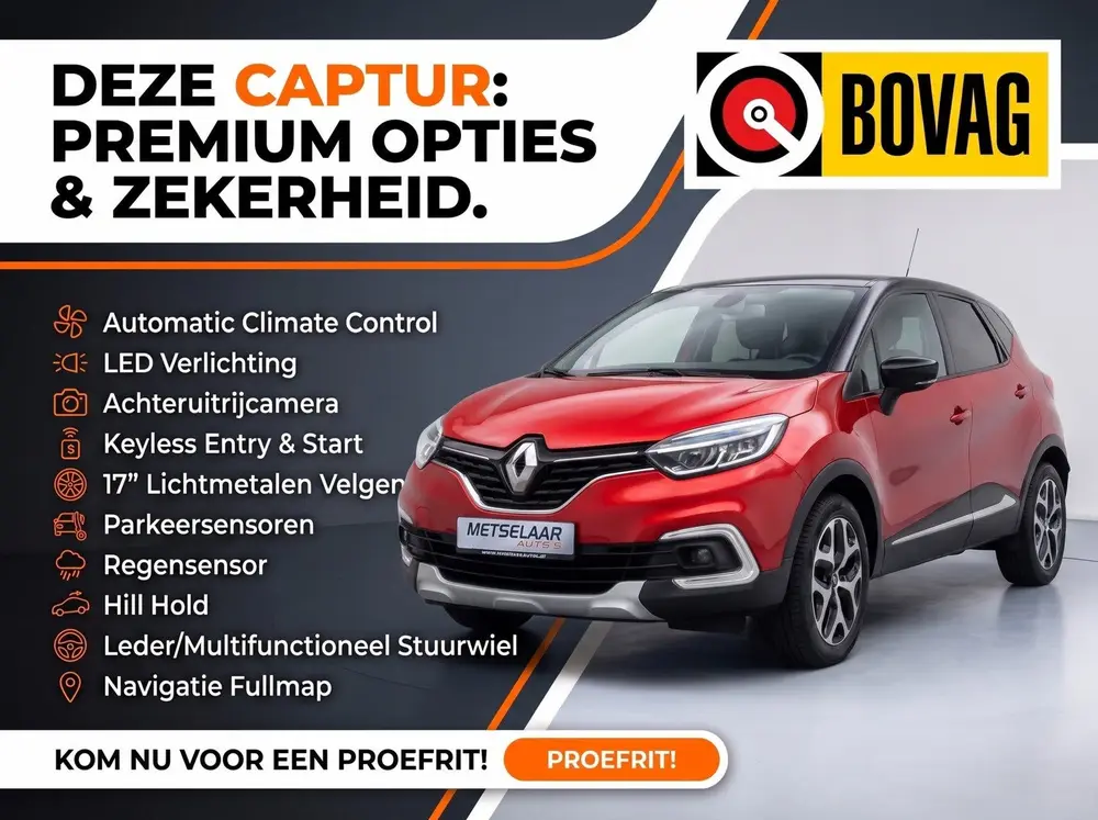 Renault Captur 1.3 TCe Intense ✅Clima ✅Achteruitrijcamer uit 2019