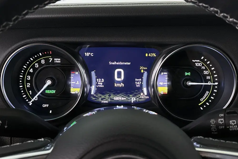Jeep Wrangler 4xe 380 Sahara Leder Stoelverwarming uit 2021, foto 10