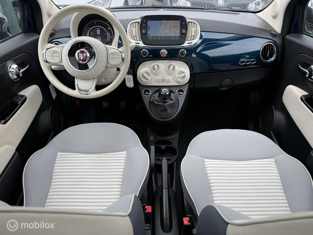 Fiat 500 0.9 TwinAir Collezione Pano / PDC / NAVI / CARPLAY uit 2019, foto 14