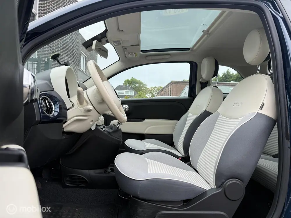 Fiat 500 0.9 TwinAir Collezione Pano / PDC / NAVI / CARPLAY uit 2019, foto 15