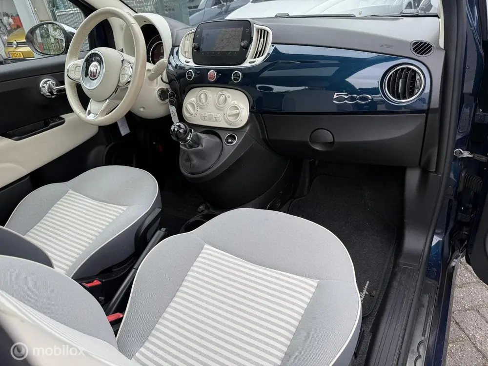 Fiat 500 0.9 TwinAir Collezione Pano / PDC / NAVI / CARPLAY uit 2019, foto 17