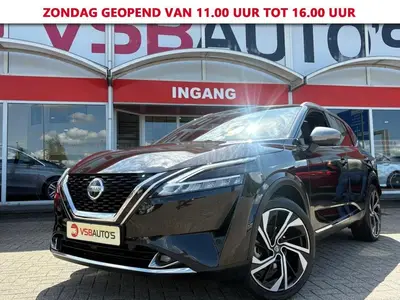 Nissan Qashqai 1.3 MHEV TEKNA PLUS 158PK AUT. LEER PANO C uit 2022