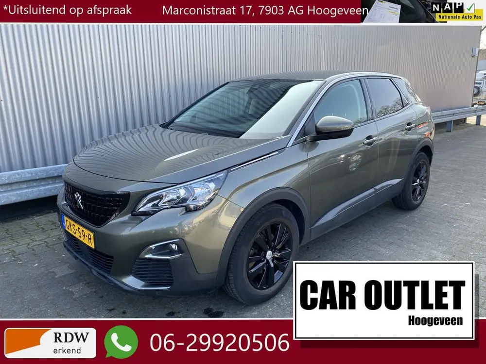 Peugeot 3008 1.2 PureTech Active Pack AUTOMAAT, 153Dkm, Clim uit 2019