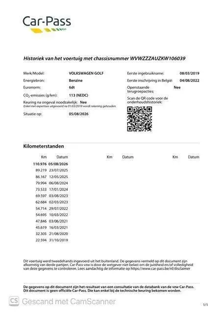 Volkswagen Golf 7.5 1.5 TSI Join model met 130 pk | Camera uit 2019, foto 6