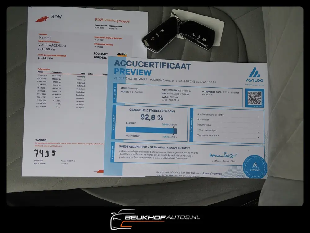 Volkswagen ID.3 58 kWh Adapt Cruise Camera Cruise Soh 92.8% uit 2022, foto 11