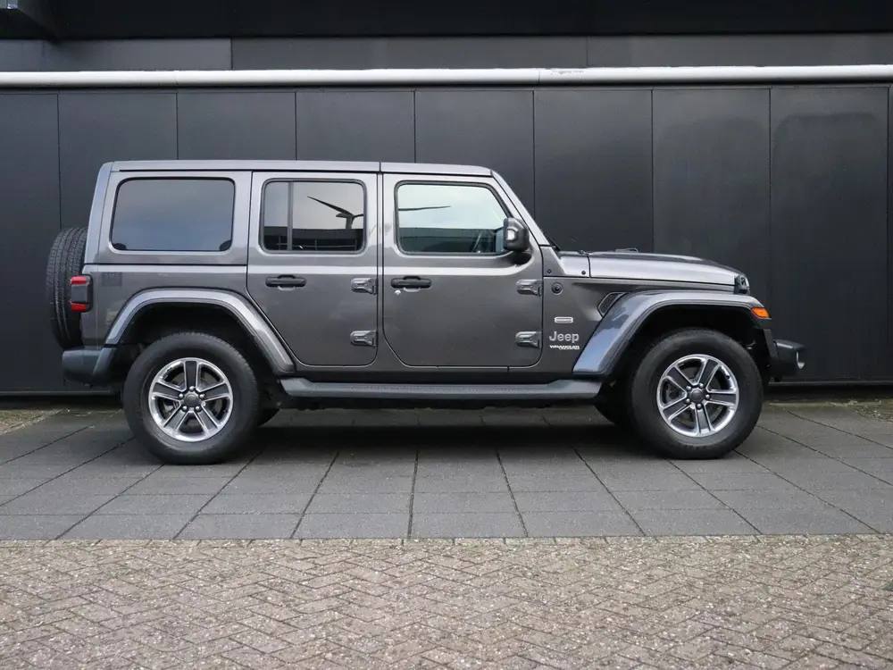 Jeep Wrangler 2.2D Sahara | GRIJS KENTEKEN | LEDER | CAMERA uit 2019, foto 4