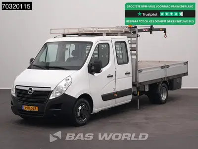 Opel Movano Kraanwagen HIAB T-CLX 018 B-2 Dubbel Cabin uit 2019