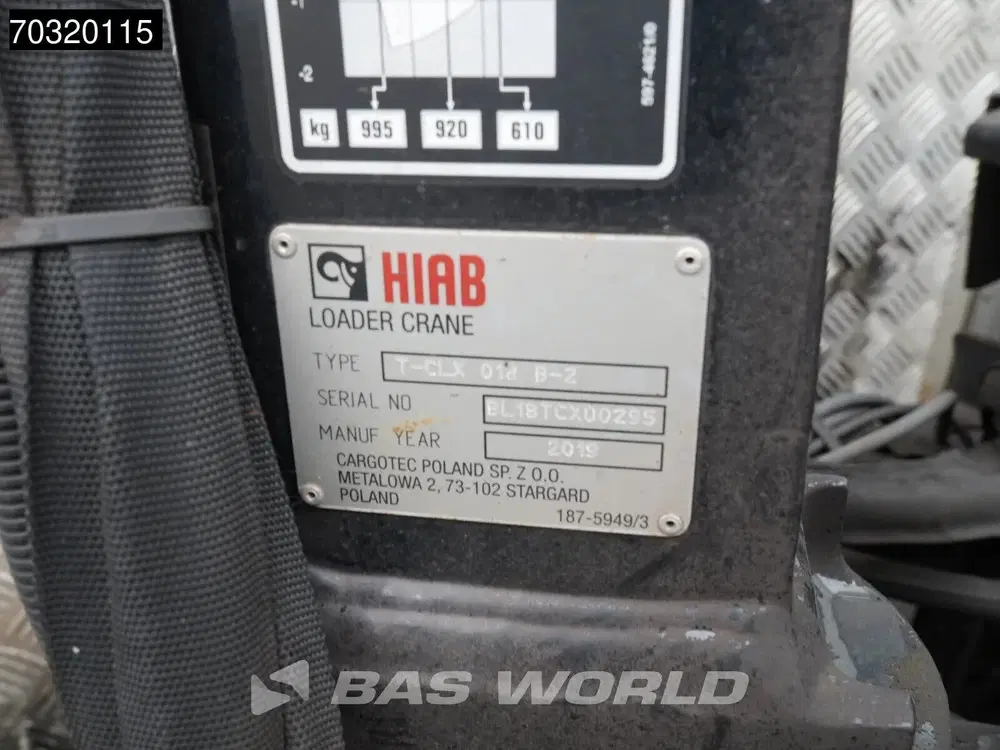 Opel Movano Kraanwagen HIAB T-CLX 018 B-2 Dubbel Cabin uit 2019, foto 16