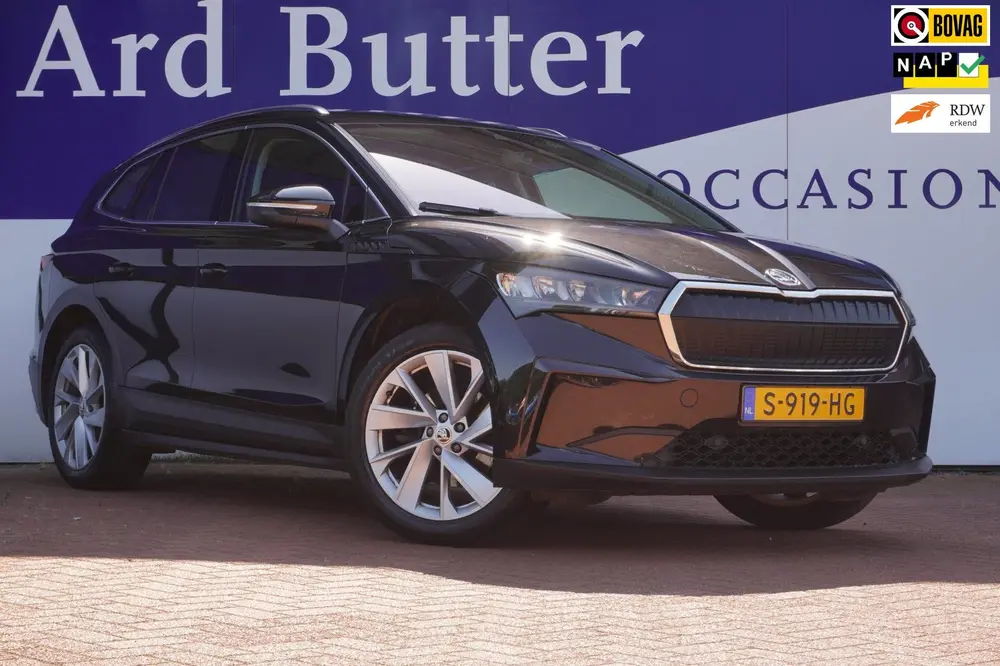 Skoda Enyaq 60+Led+Navigatie+Camera+Leder+stoel-verw = uit 2023