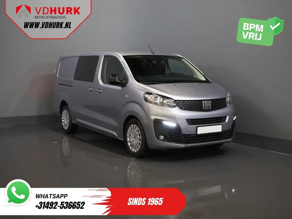 Fiat Scudo 2.0 MJ 145 pk DC Dubbel Cabine 6 Pers/ Camera/ Cr uit 2023