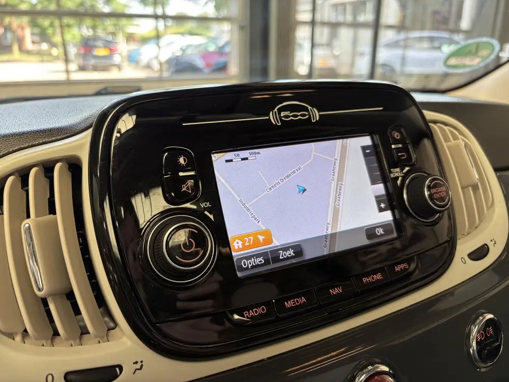 Fiat 500 0.9 TwinAir Turbo Lounge Airco, Cruise, Pano, Navi uit 2019, foto 4