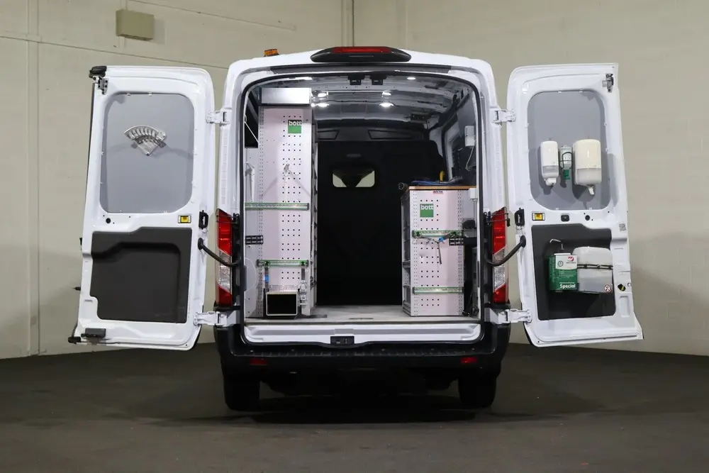 Ford Transit 350 L2 H2 Trend 68 kWh Bott Vario Inrichti uit 2023, foto 11