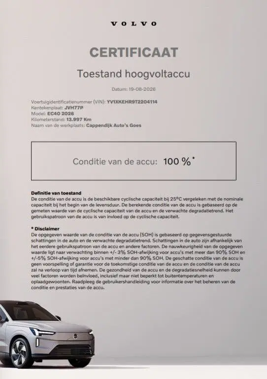 Volvo EC40 Extended Range Plus Dark 252PK uit 2026, foto 9