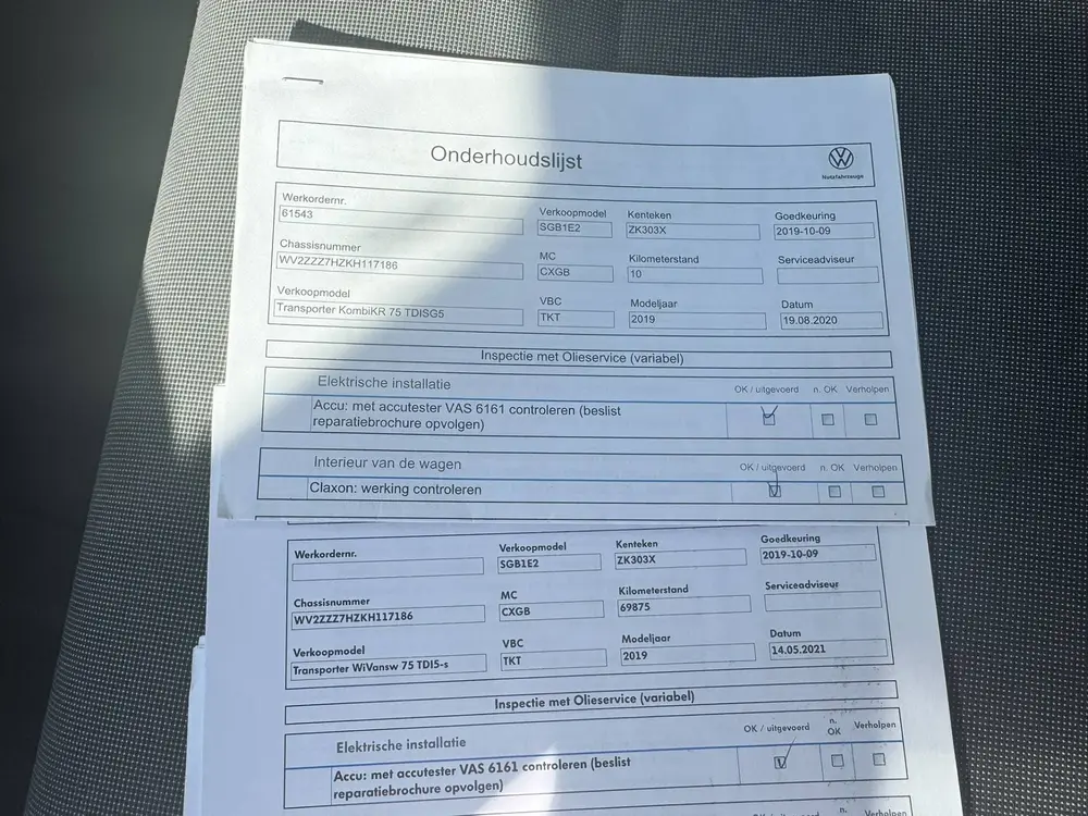 Volkswagen Transporter Kombi 2.0 TDI L1H1*Airco*9 persoons* uit 2019, foto 16