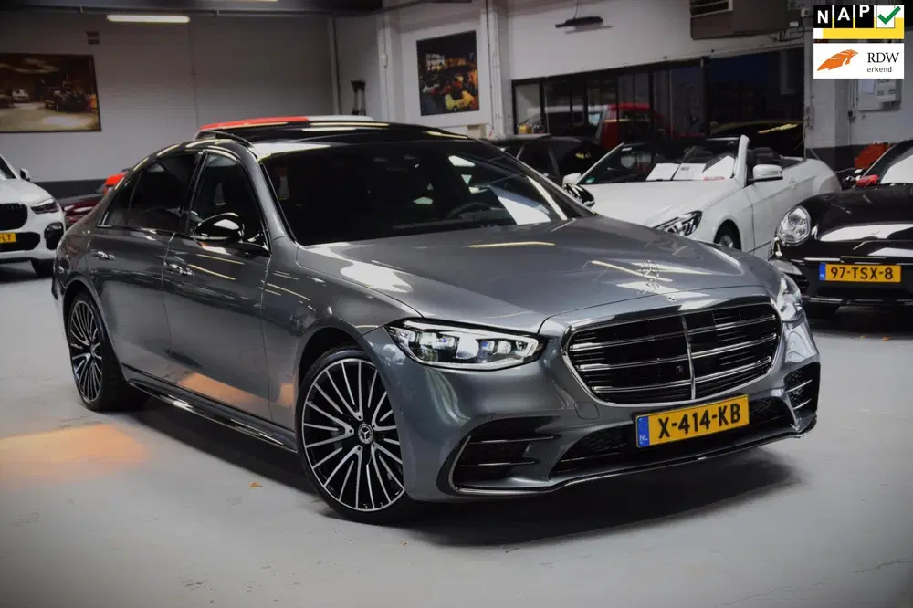 Mercedes-Benz S-Klasse 580 e 4MATIC Lang AMG Line Panoramada uit 2023