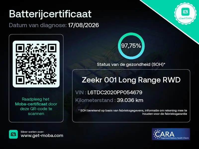 Zeekr 001 AWD Performance 544PK 100kWh SOH 97% Panoramadak W uit 2024, foto 8
