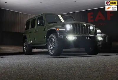Jeep Wrangler UNLIMITED 4xe 380 Sahara / 360 Camera / Leder uit 2022