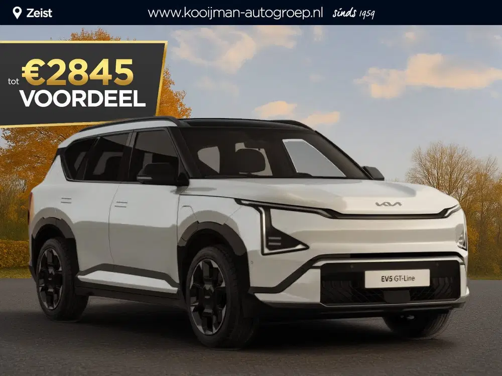 Kia EV5 GT-PlusLine 81.4 kWh Nu €3.200 uit 2026