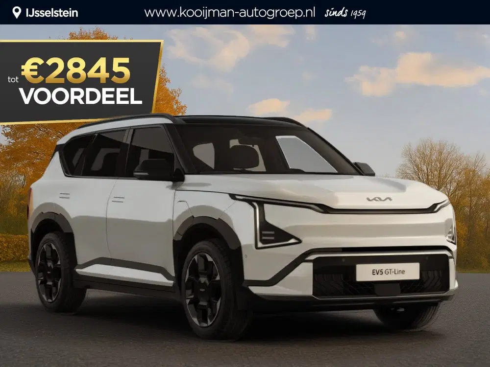 Kia EV5 GT-PlusLine 81.4 kWh Nu €3.200 uit 2026