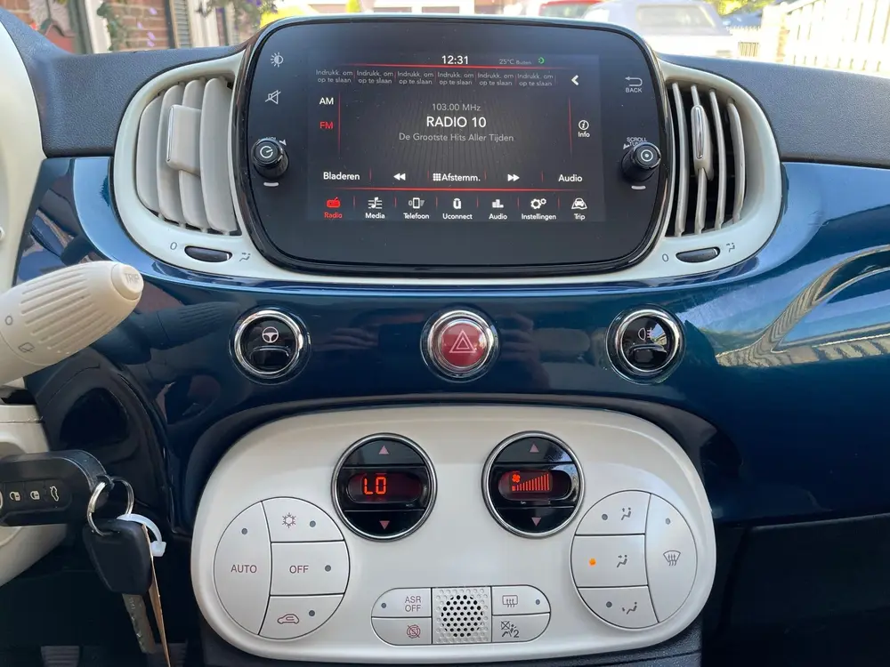 Fiat 500 1.2 Lounge AIRCO/CLIMA, Cruise, panoramadak, 119DKM uit 2019, foto 12