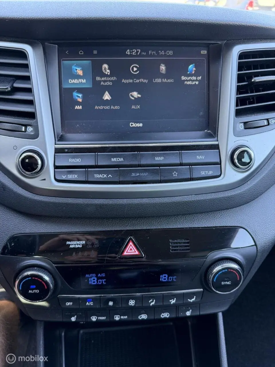 Hyundai Tucson 1.6 GDI Comfort LUXE/LEER/CARPLAY/STOELVERWAR uit 2019, foto 12