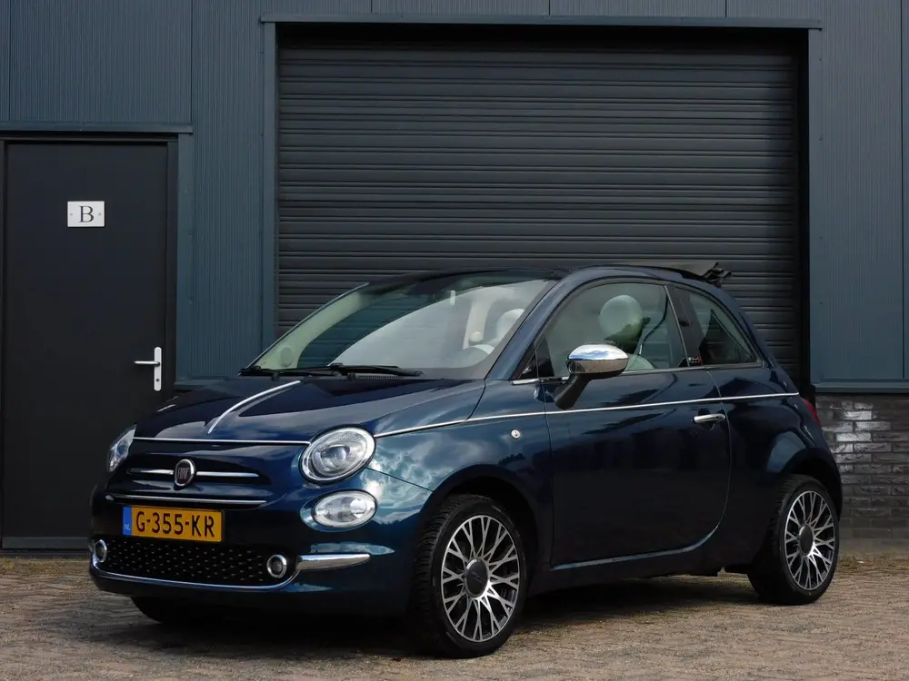 Fiat 500 1.2 Lounge CABRIO TOPSTAAT! CARPLY/ANDROID! CLIMA! uit 2019, foto 2