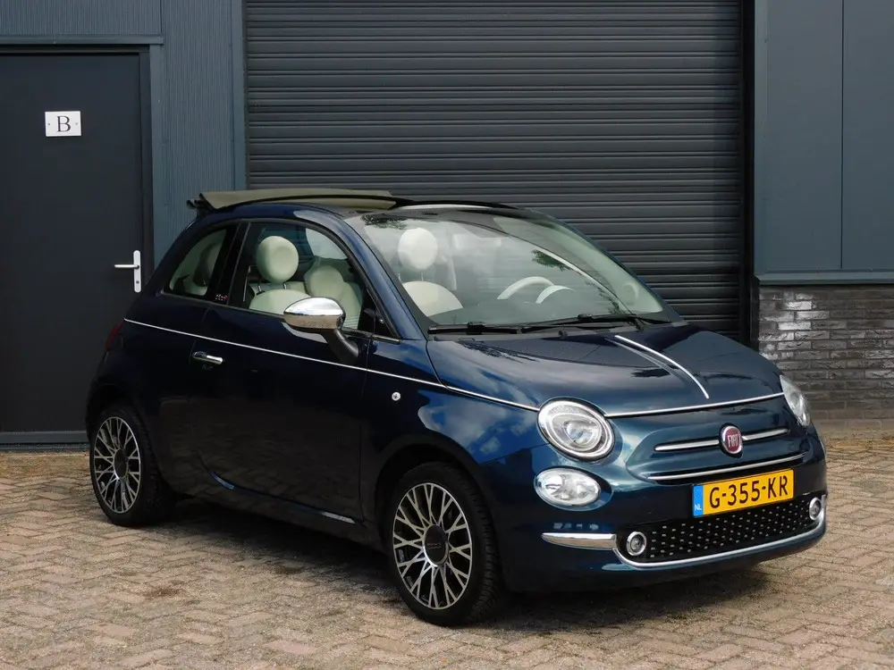 Fiat 500 1.2 Lounge CABRIO TOPSTAAT! CARPLY/ANDROID! CLIMA! uit 2019, foto 4