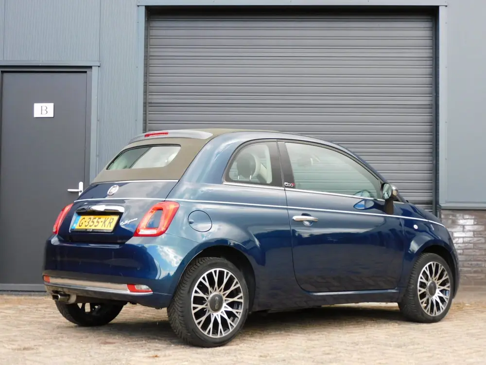 Fiat 500 1.2 Lounge CABRIO TOPSTAAT! CARPLY/ANDROID! CLIMA! uit 2019, foto 8