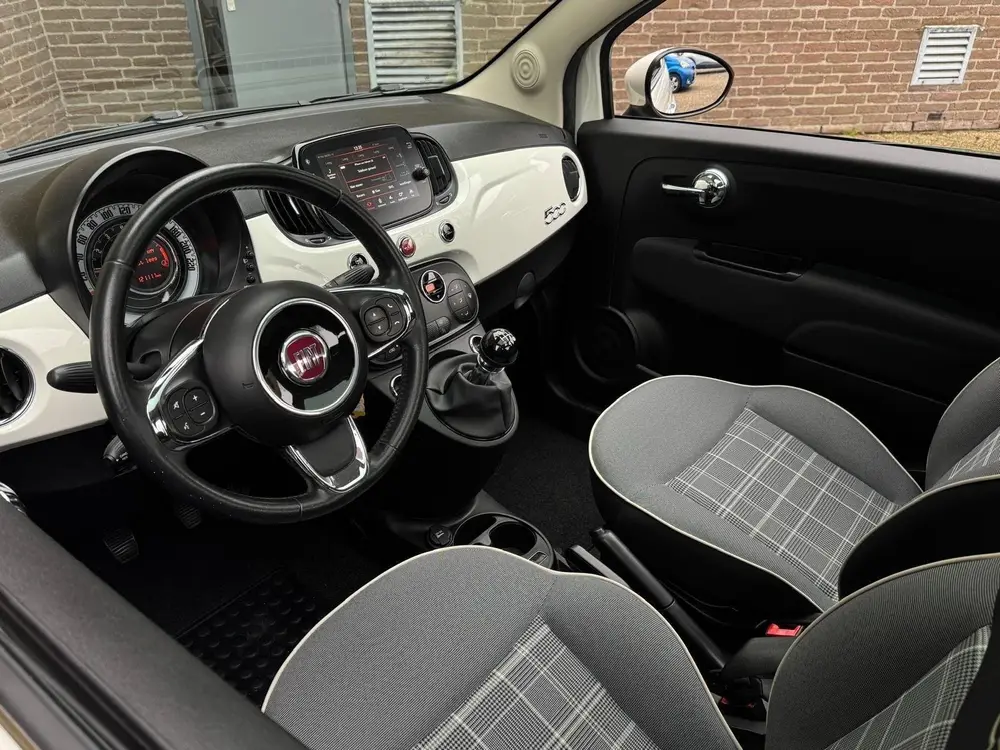 Fiat 500 1.2 Lounge Pano Carplay Clima Parkeersens OrgNL NAP uit 2019, foto 12