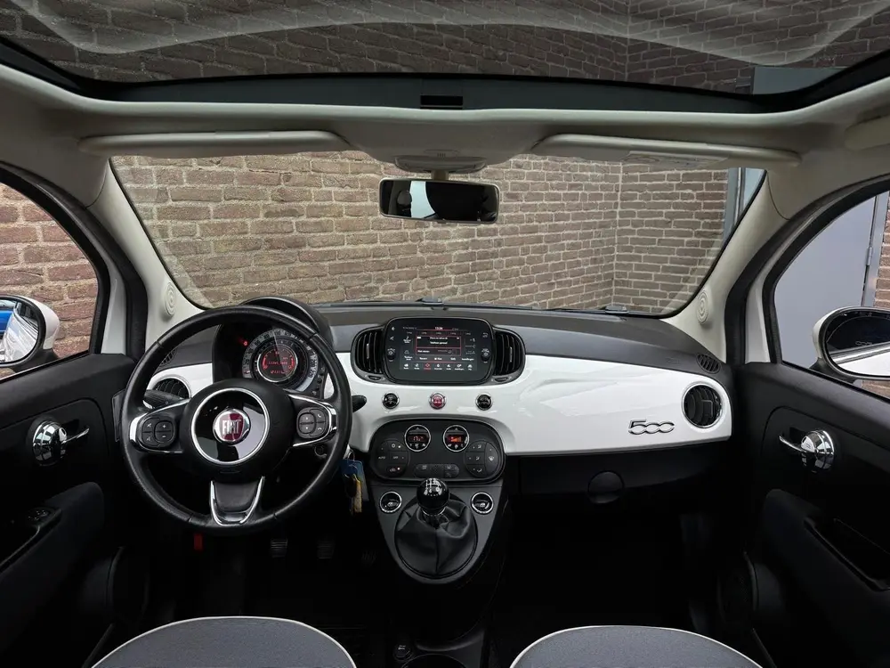 Fiat 500 1.2 Lounge Pano Carplay Clima Parkeersens OrgNL NAP uit 2019, foto 13