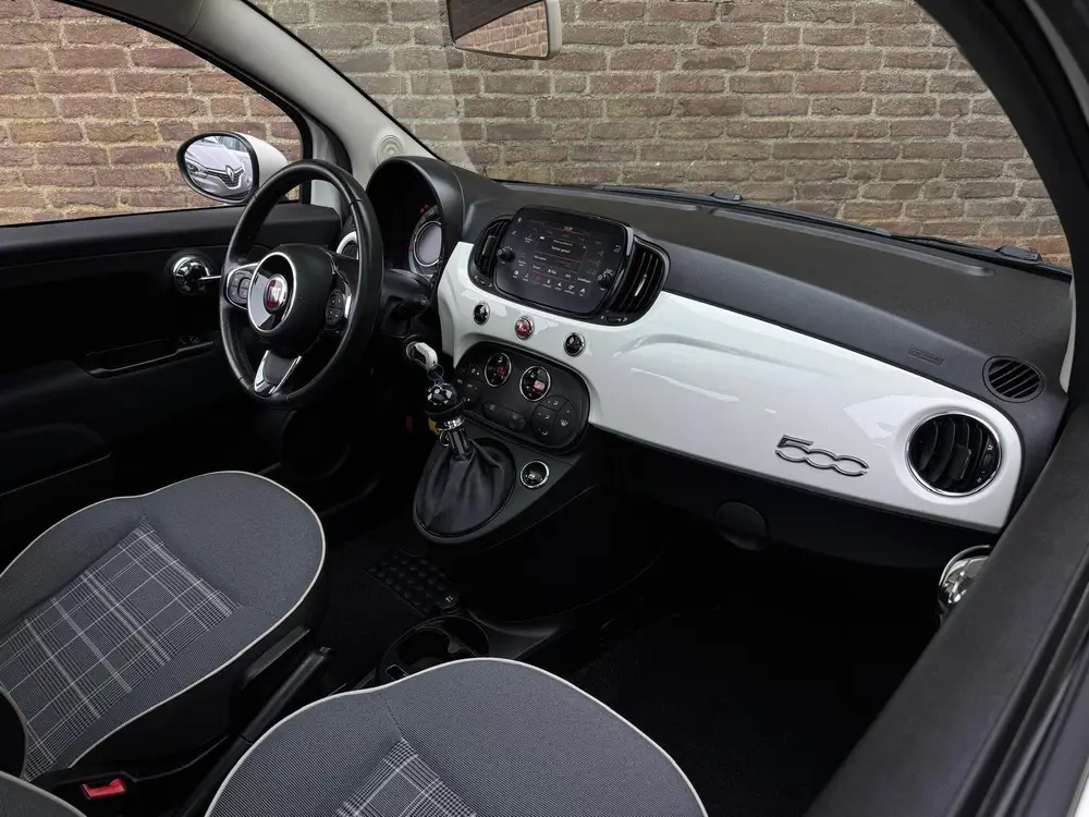 Fiat 500 1.2 Lounge Pano Carplay Clima Parkeersens OrgNL NAP uit 2019, foto 14