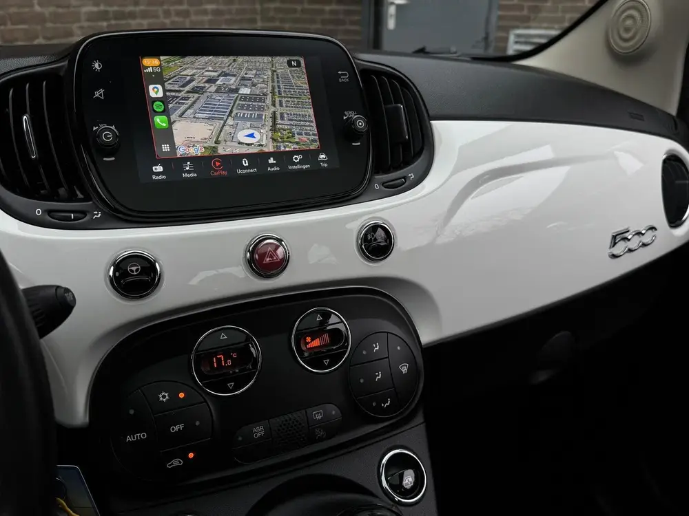 Fiat 500 1.2 Lounge Pano Carplay Clima Parkeersens OrgNL NAP uit 2019, foto 16
