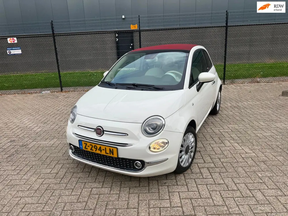 Fiat 500 1.2 Cabrio *Navigatie-ECC Airco-Cruise* uit 2019