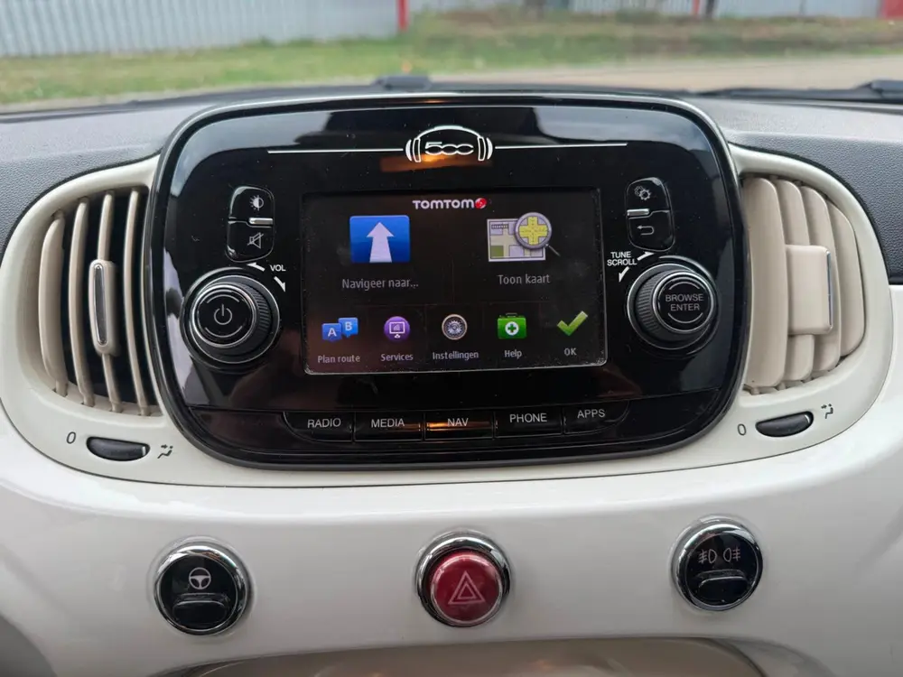 Fiat 500 1.2 Cabrio *Navigatie-ECC Airco-Cruise* uit 2019, foto 10