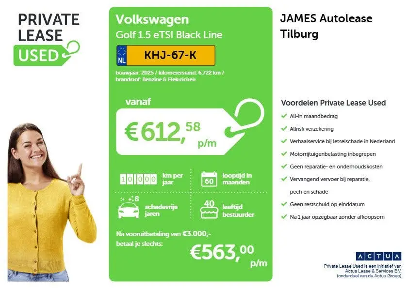 Volkswagen Golf 1.5 eTSI Black Line CAMERA | IQ Light + Gril uit 2025, foto 7