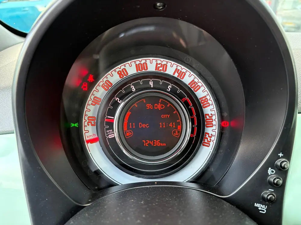 Fiat 500 CABRIO 1.2 Star Verde Lattementa Apple AIRCO LMV uit 2019, foto 14