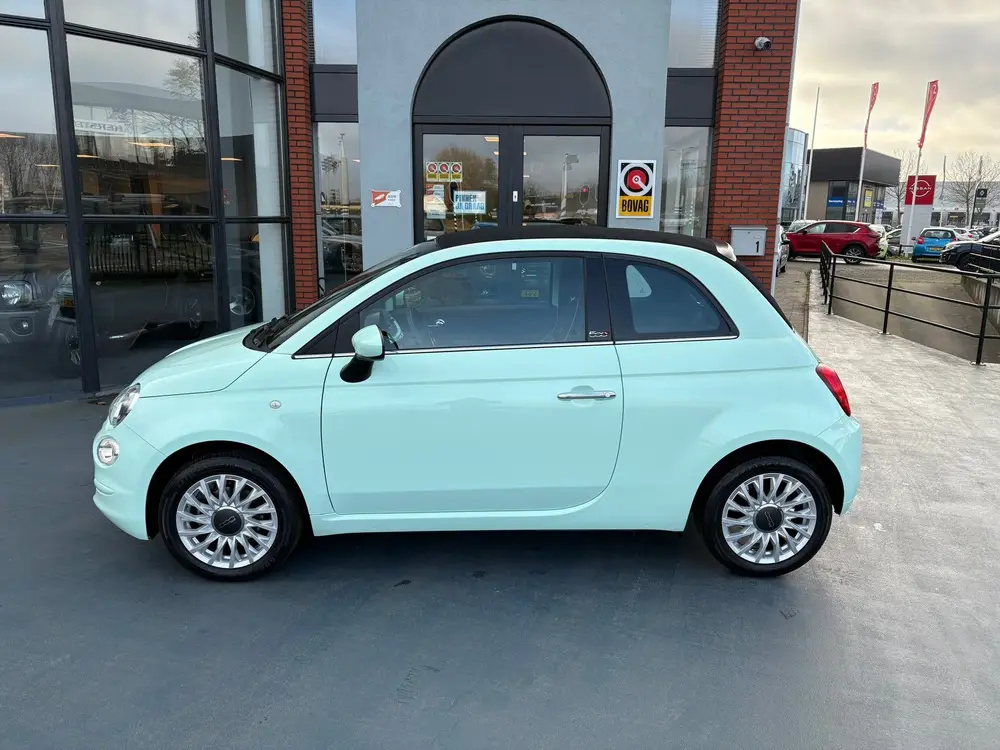 Fiat 500 CABRIO 1.2 Star Verde Lattementa Apple AIRCO LMV uit 2019, foto 2