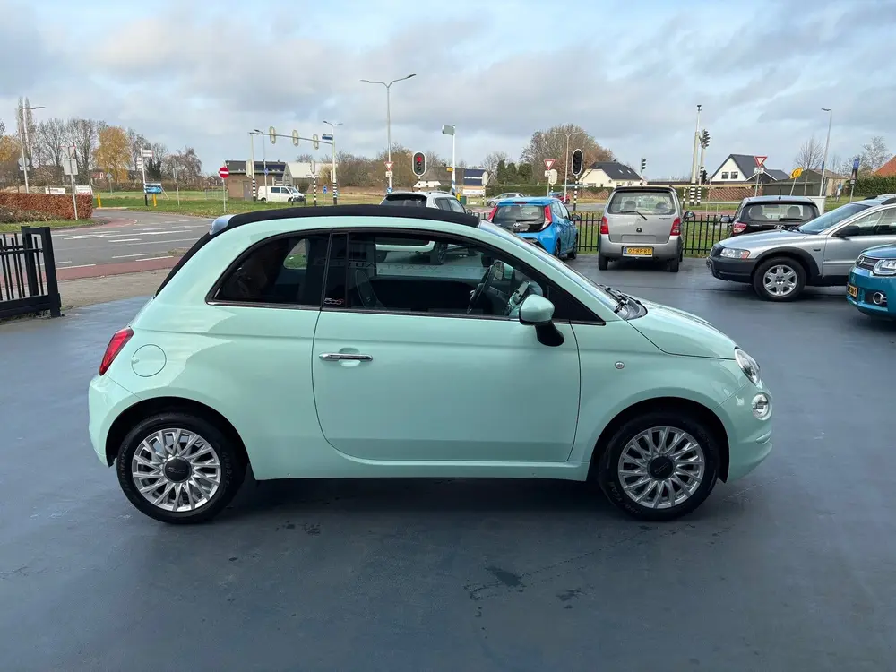Fiat 500 CABRIO 1.2 Star Verde Lattementa Apple AIRCO LMV uit 2019, foto 6