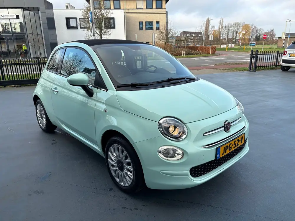 Fiat 500 CABRIO 1.2 Star Verde Lattementa Apple AIRCO LMV uit 2019, foto 7