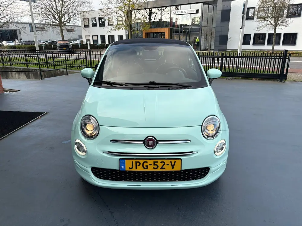 Fiat 500 CABRIO 1.2 Star Verde Lattementa Apple AIRCO LMV uit 2019, foto 8
