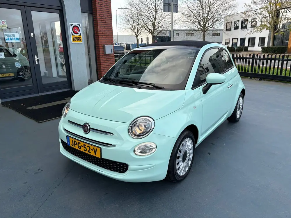 Fiat 500 CABRIO 1.2 Star Verde Lattementa Apple AIRCO LMV uit 2019, foto 9