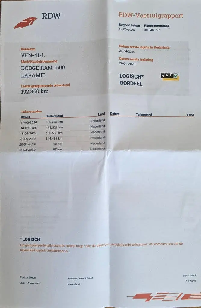 Dodge Ram 1500 5.7 V8 4x4 Crew Cab Laramie Night 2020 BREED! uit 2020, foto 2