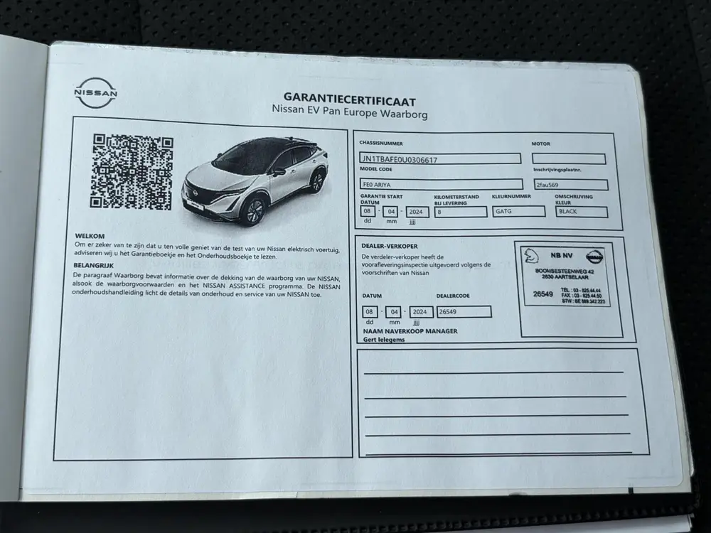 Nissan Ariya Evolve 91 kWh uit 2024, foto 7