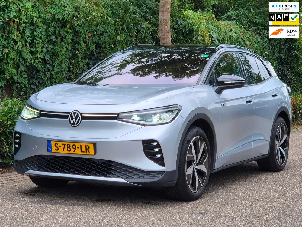 Volkswagen ID.4 GTX 4Motion 77 KWh 1E Eig. 95,4% SoH Sport NAP NL CarPlay LED Trekhaak BTW Auto Stuurverwarming Adaptieve Cruise ID.4 GTX 4Motion 77 kWh 1e Eig. 95,4% SoH Sport N uit 2023
